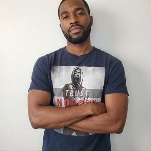 Tupac Shakur Navy Black Graphic T-Shirt See Photo Detail